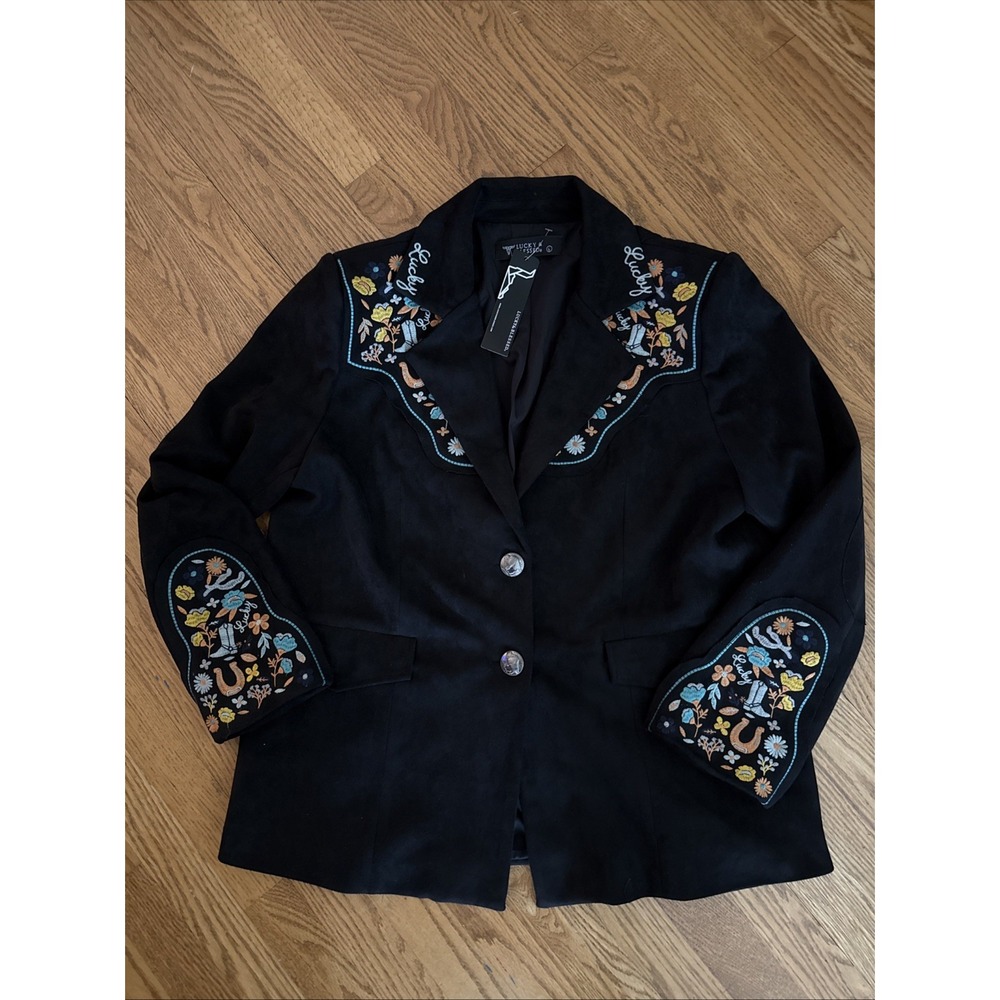 Lucky & Blessed Embroidered Blazer